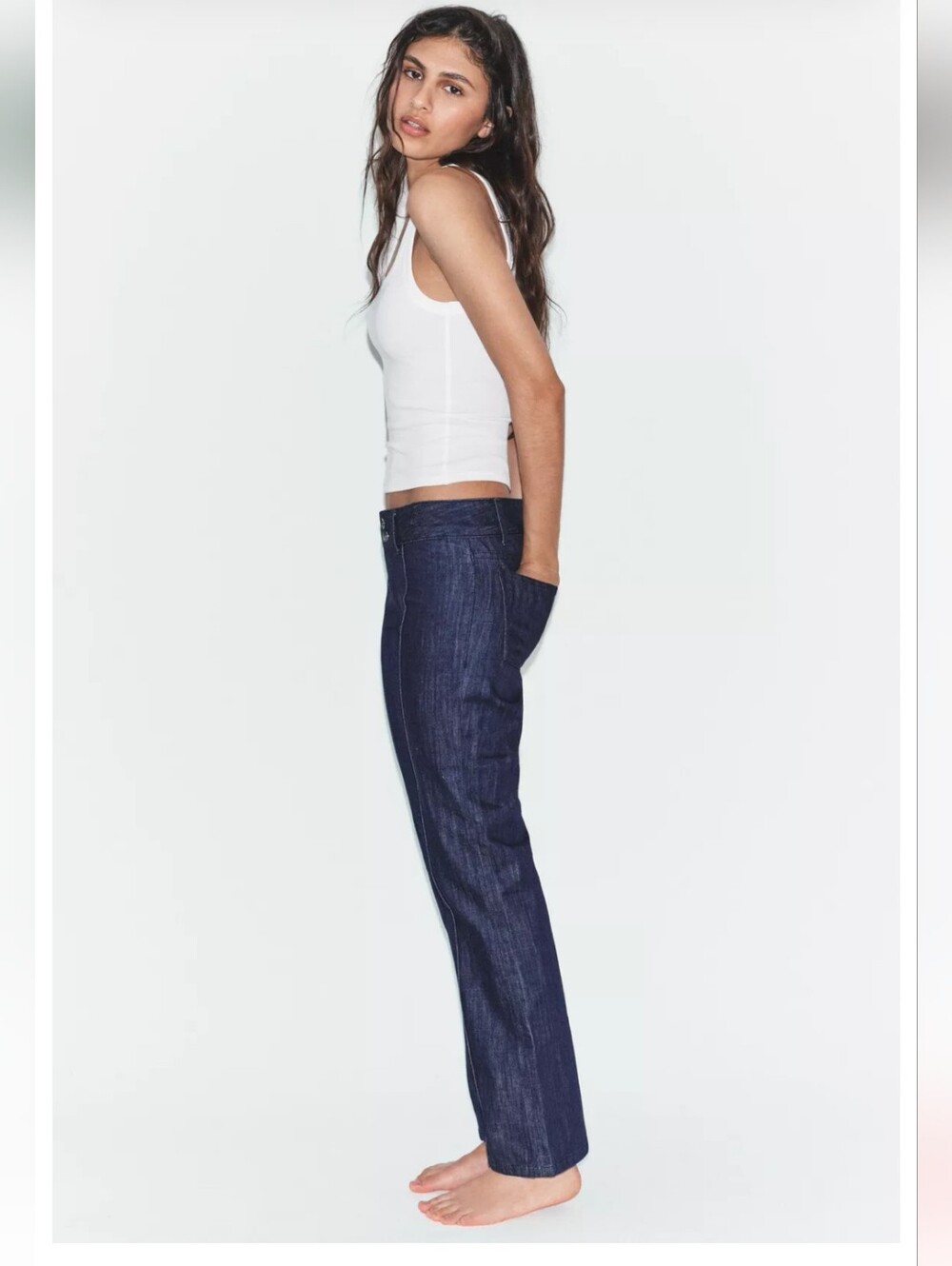 ZARA TRF LOW RISE JEANS - Picture 3 of 5